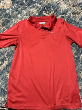 Columbia Boys' Red Short Sleeve Polo